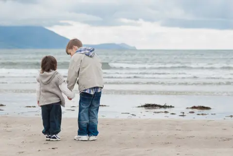 Children at the seaside